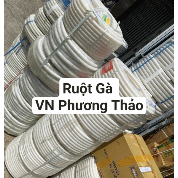 Ống ruột gà PVC luồn dây điện